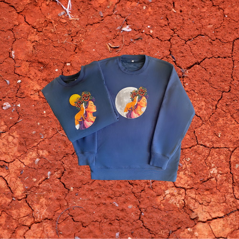 Moon & Fox French Terry Sweater
